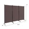 Costway 3-Panel Room Divider Folding Privacy Partition Screen for Office Room White\Black\Brown